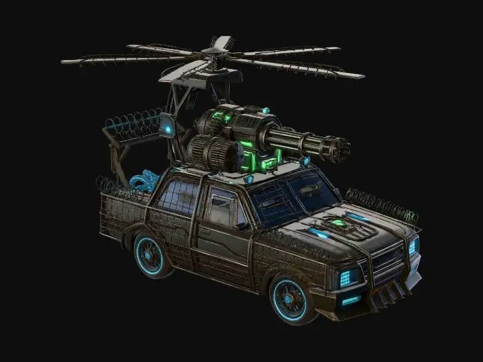 3D model for Skyblade Siege Truck X