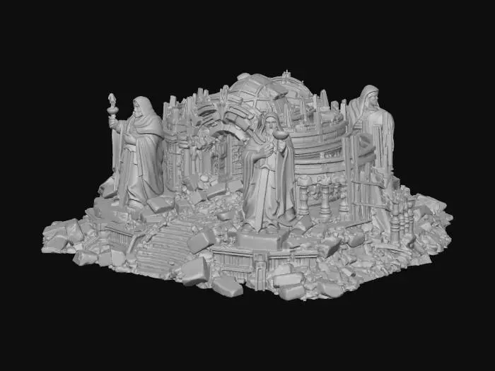 3D model for Gate of the Twin Sentinels X