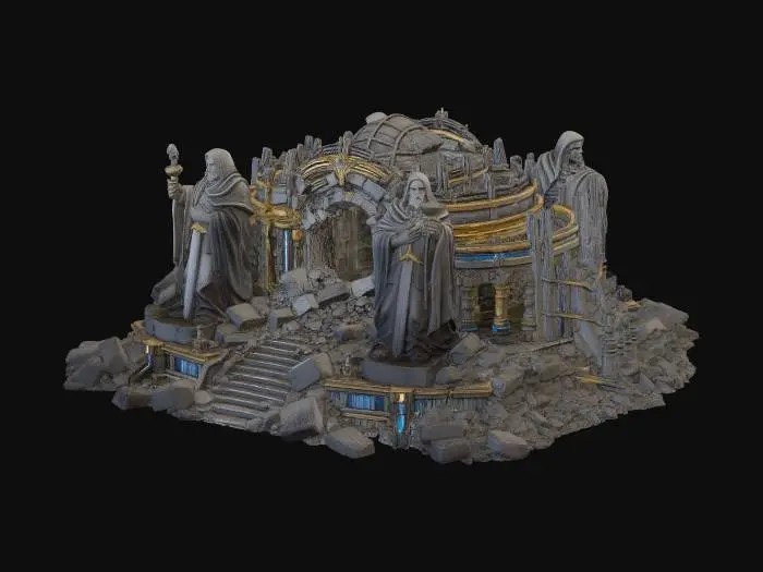 3D model for Gate of the Twin Sentinels X