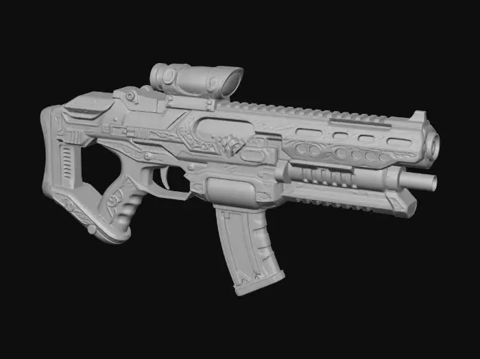 3D model for Crimson Sigil Railgun X