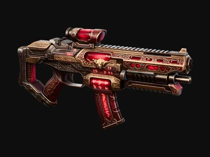 3D model for Crimson Sigil Railgun X