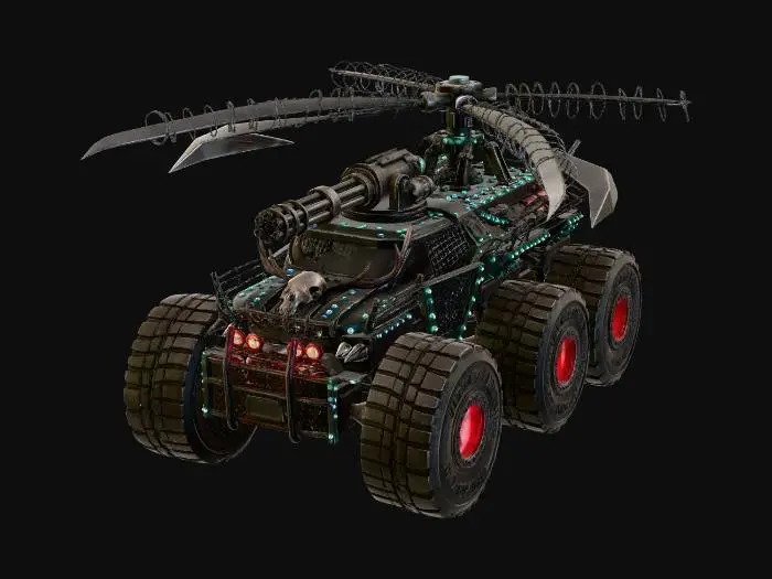 3D model for Wasteland War Rig X