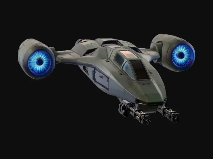 3D model for Azure Nebula Starfighter x