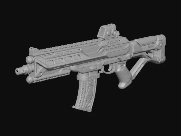 3D model for Azure Arc Assault Rifle X