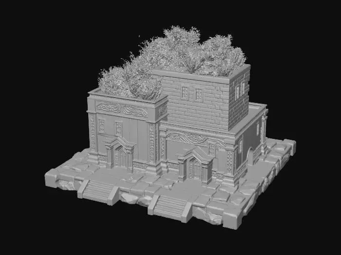 3D model for Crimson Runed Citadel X