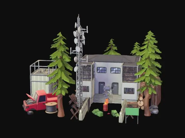 3D model for Forest Signal Outpost X