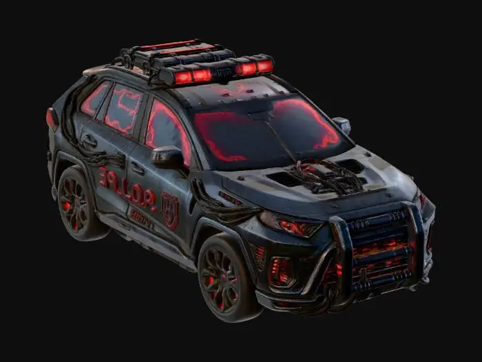 3D model for Crimson Neon Enforcer x