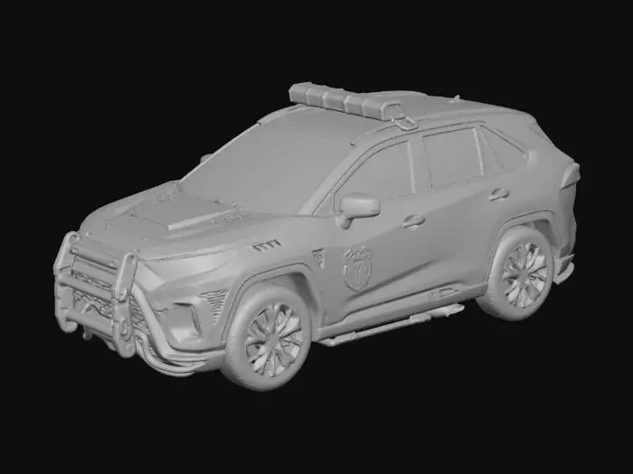 3D model for Neon Sentinel Police SUV