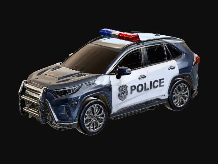 3D model for Neon Sentinel Police SUV