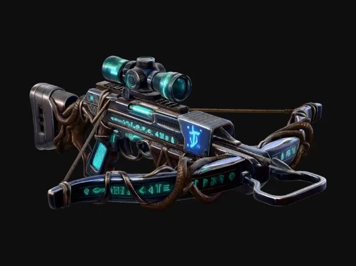 3D model for Neon Runic Sniper Rifle X