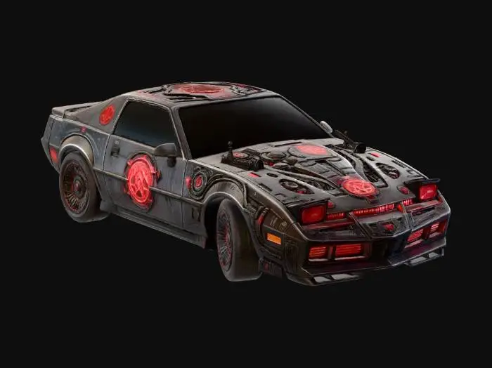 3D model for Crimson Cyber Warrior