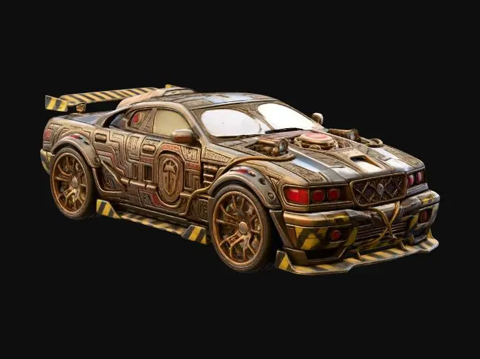 3D model for Bronze Clockwork Racer X