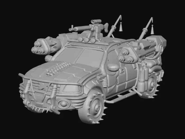 3D model for Crimson Brass War Rig X