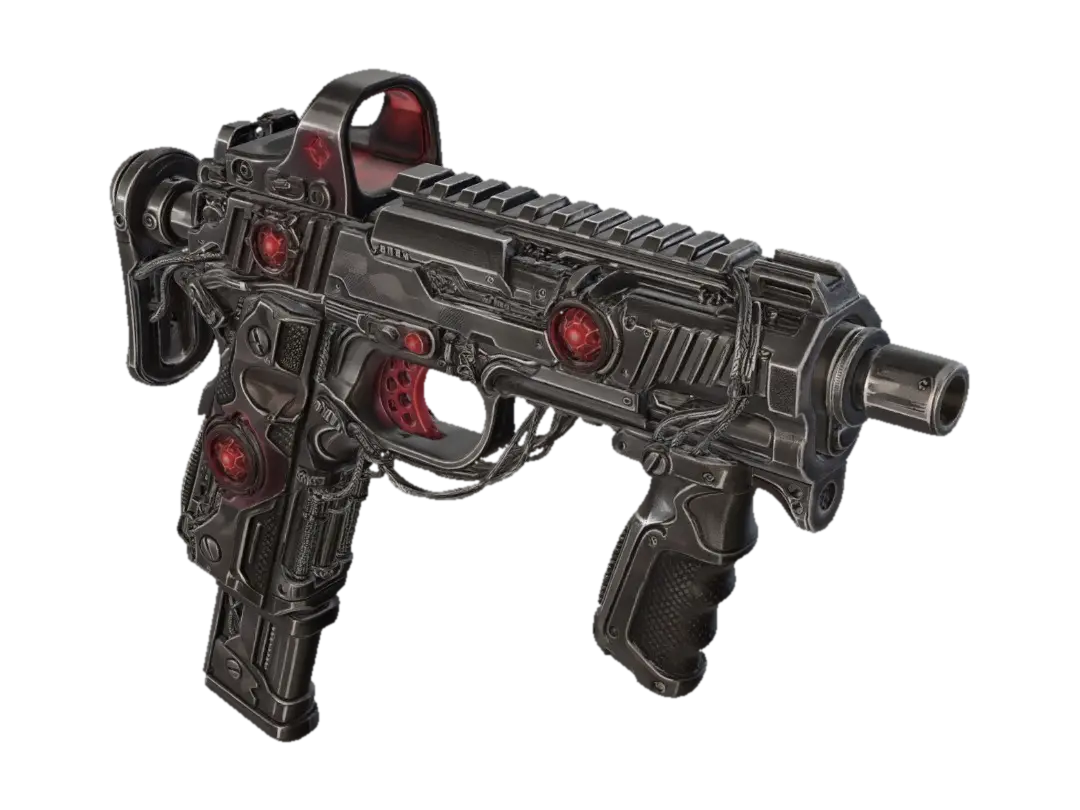 Crimson Crosshair - Target 3D model, vytvořený pomocí AI
