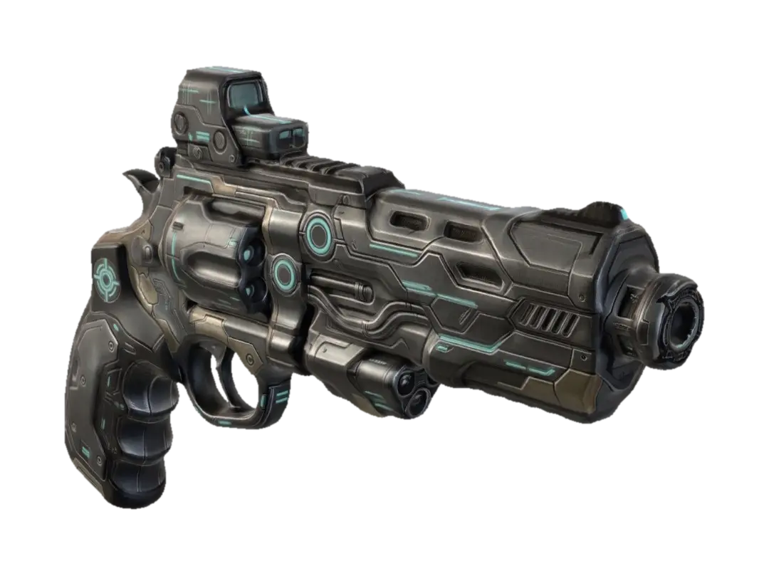 kr9np5kl_birefnet_Futuristic_high_tech_pistol_with_blue_accents_Rodin_25_8f497c49… - Synthetic 3D model, vytvořený pomocí AI