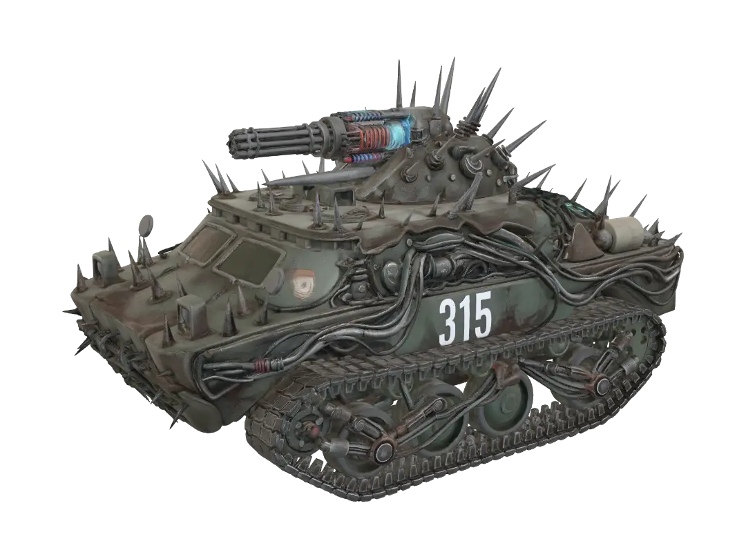 Spiked Juggernaut - Spike 3D model, vytvořený pomocí AI