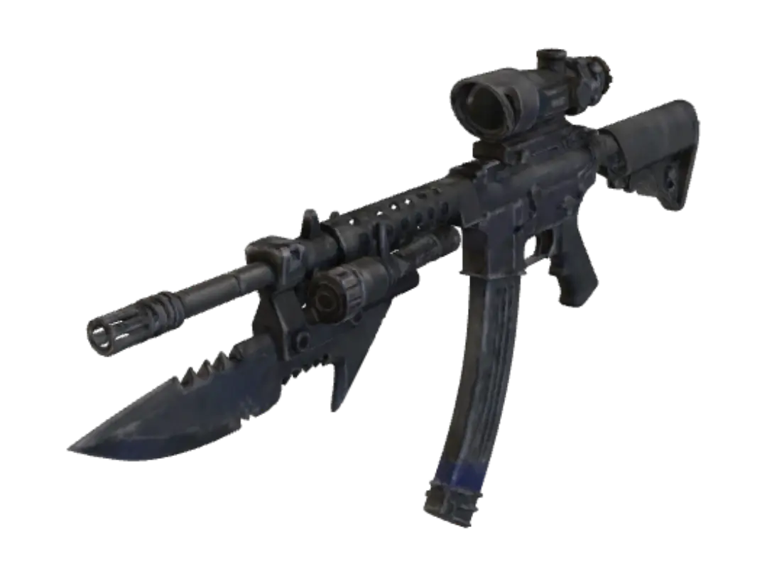 Shadowblade Assault Rifle - Sleek 3D model, vytvořený pomocí AI
