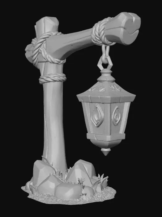 3D model for Lantern Post X-606