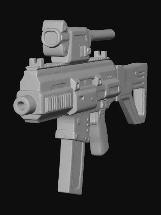 3D model for Futuristic Blaster Mk1