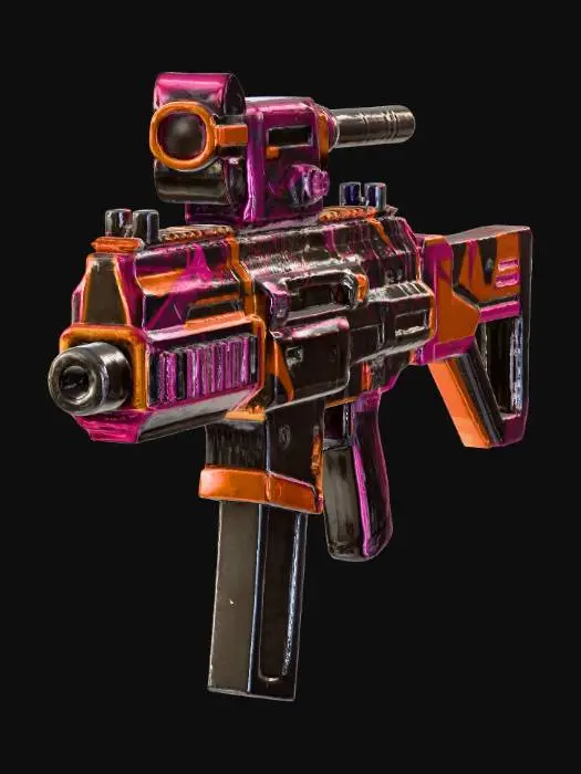 3D model for Futuristic Blaster Mk1