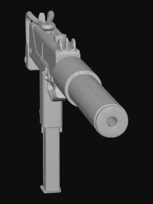 3D model for Silenced Uzi Vector