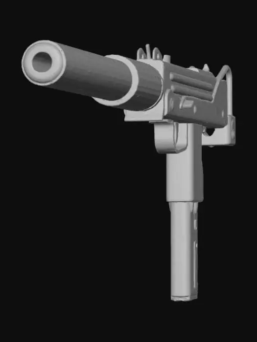3D model for Silenced Uzi Vector