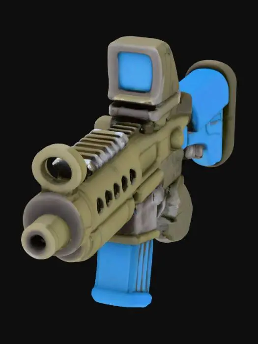 3D model for Colorful Cartoon Rifle
