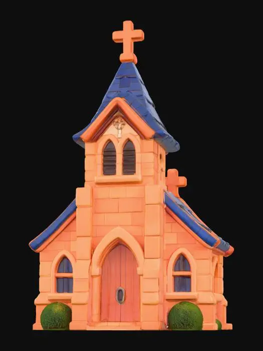 3D model for Charming Chapel Illustration