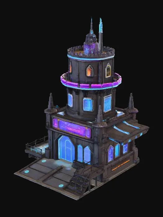 3D model for Neon Fortress