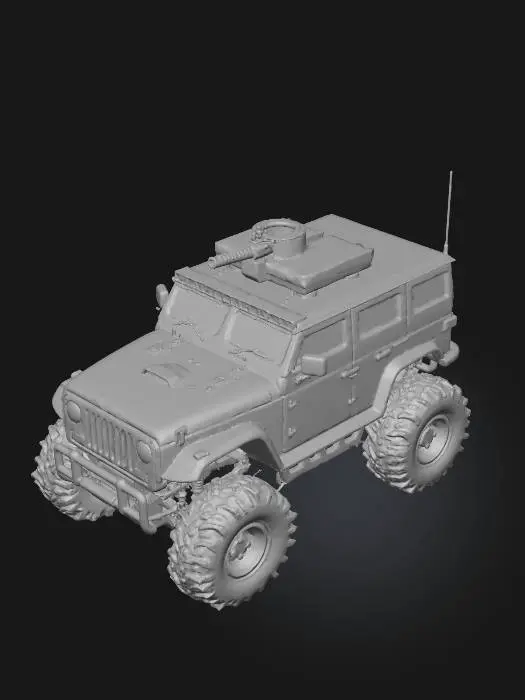 3D model for Armored Off-Roader