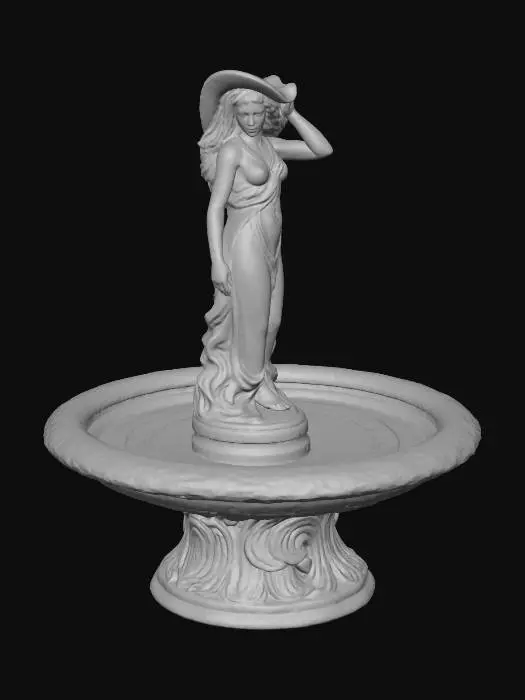 3D model for Ethereal Fountain Statue