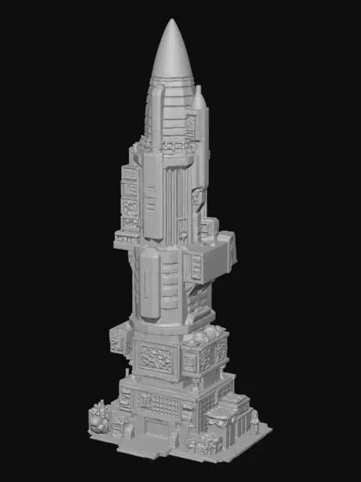 3D model for Cyber Tower Skyline