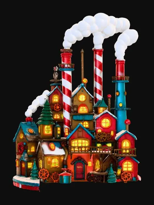 3D model for Enchanted Christmas Factory, #Christmas2025#