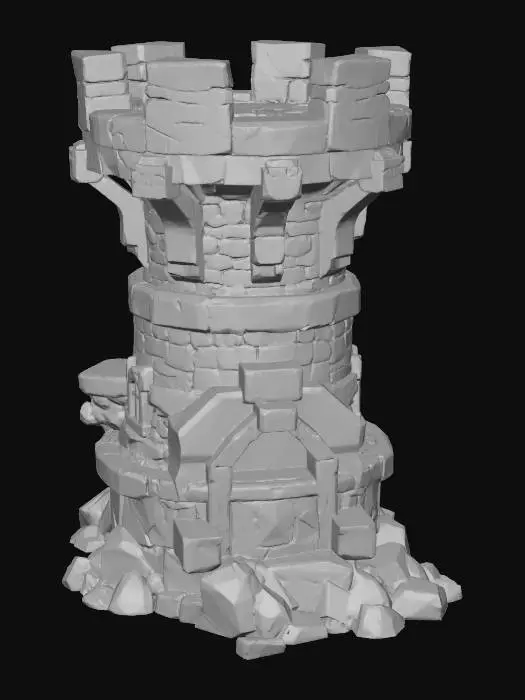 3D model for Stone Sentinel Tower X-KARAMA