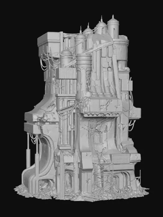 3D model for Industrial Glow TowerXXX, #Christmas2025#