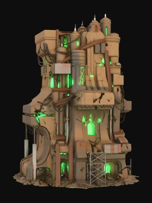3D model for Industrial Glow TowerXXX, #Christmas2025#