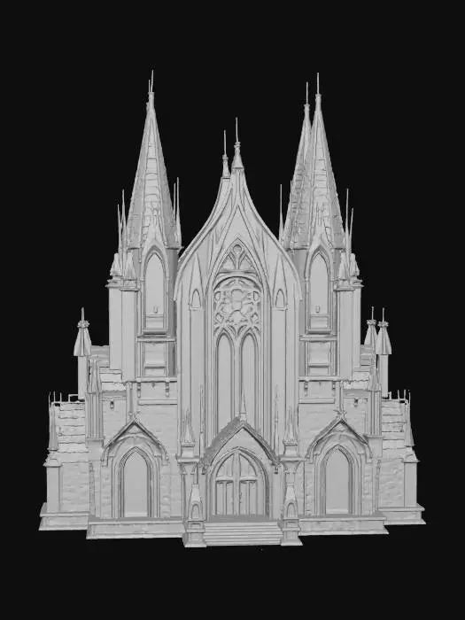 3D model for Gothic Cathedral Majesty, #Christmas2025#