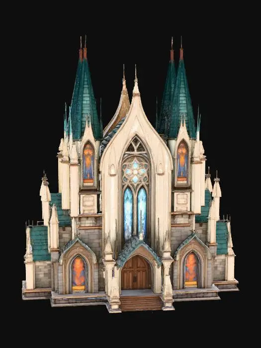 3D model for Gothic Cathedral Majesty, #Christmas2025#