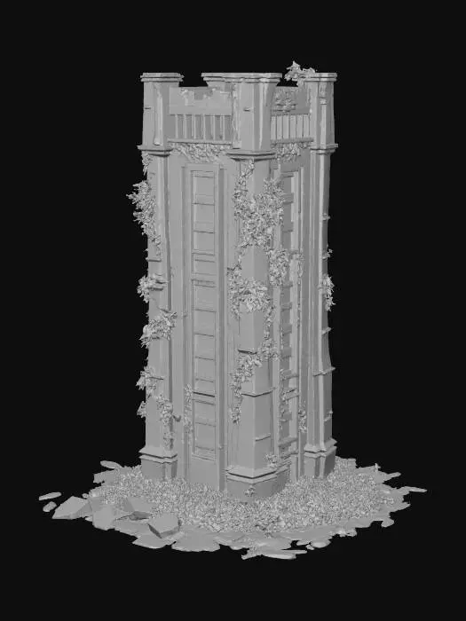 3D model for Overgrown Obelisk X
