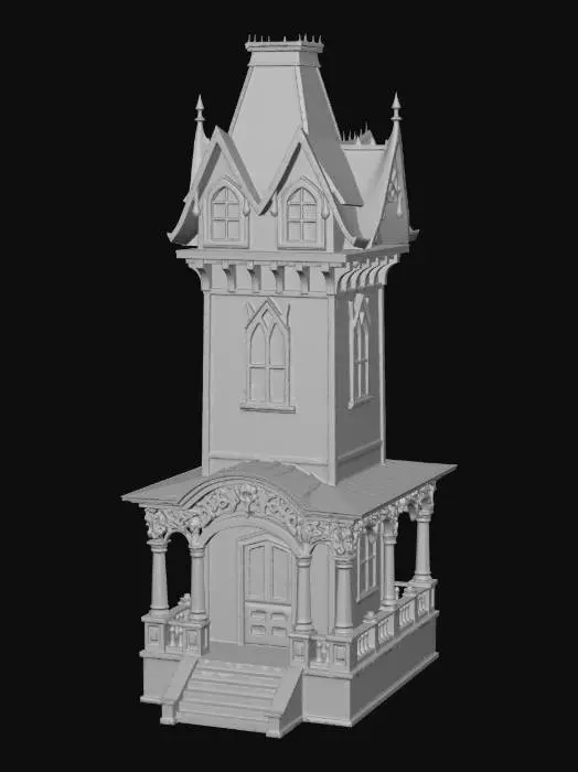 3D model for Haunted Towerhouse X