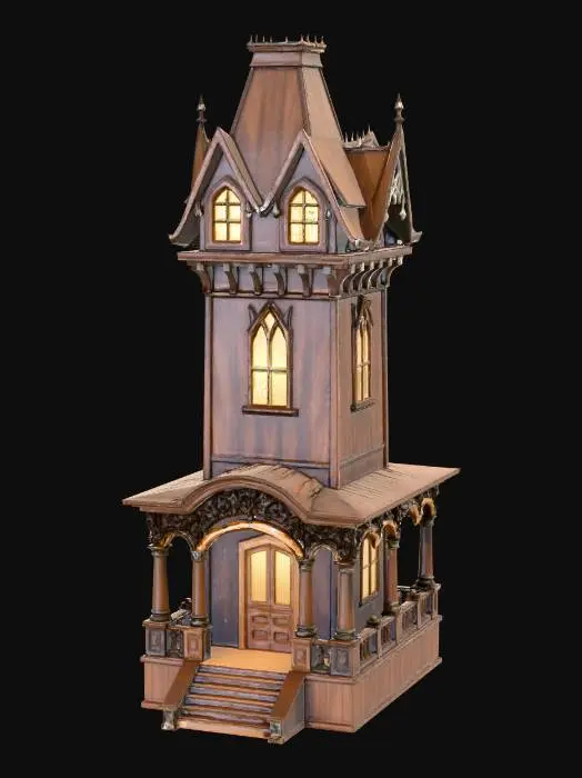 3D model for Haunted Towerhouse X