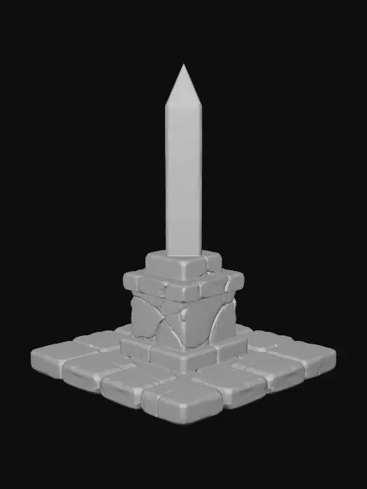 3D model for Mystical Crystal Obelisk