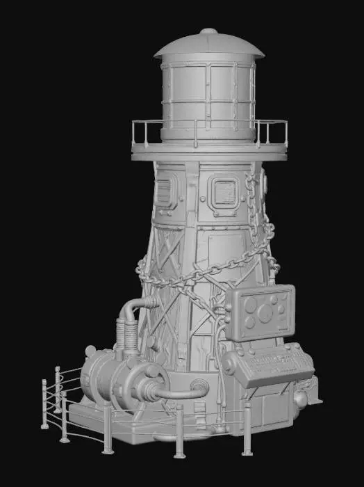 3D model for Futuristic Power Station X