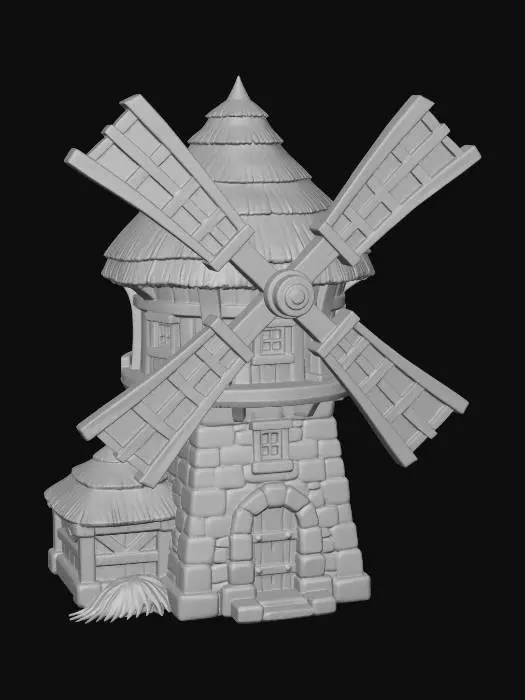 3D model for Rustic Windmill X