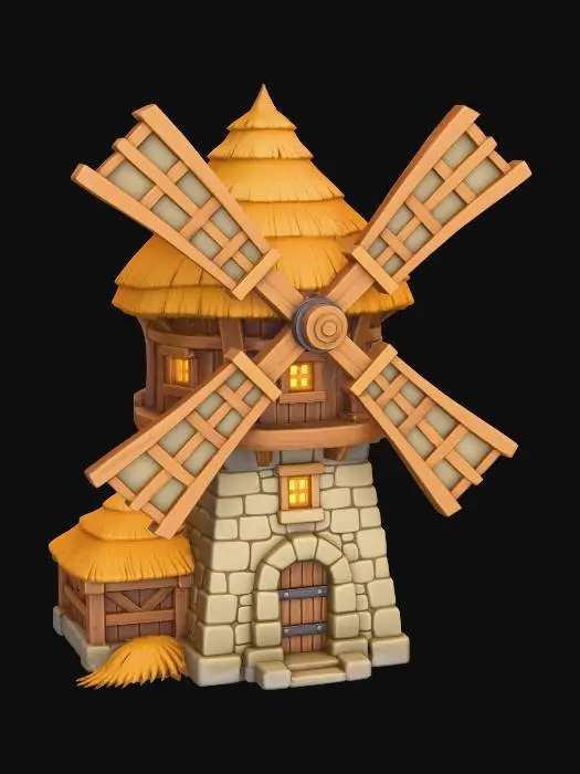 3D model for Rustic Windmill X