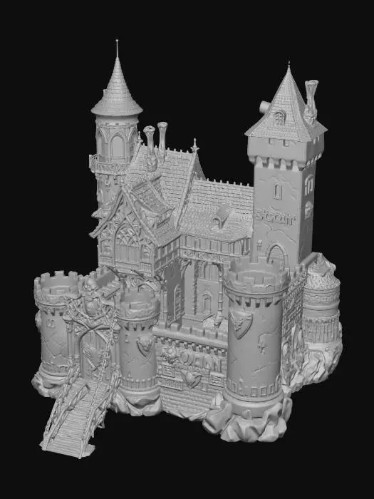 3D model for Crimson Citadel of Scorn X