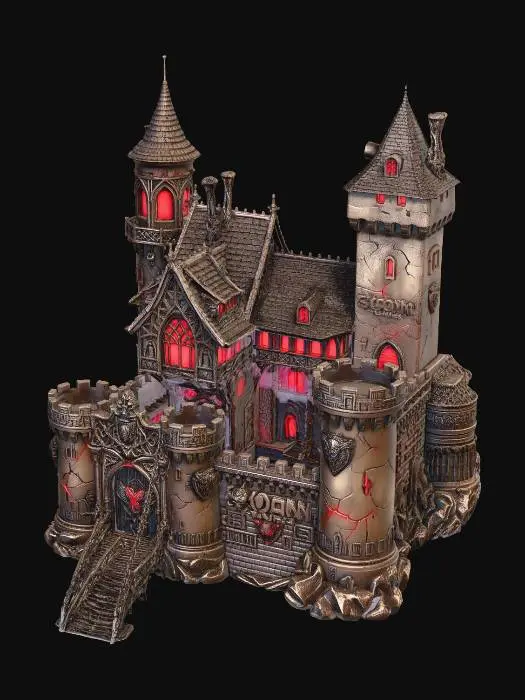 3D model for Crimson Citadel of Scorn X