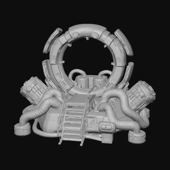 3D model for Futuristic StarGate Dimensinal Portal