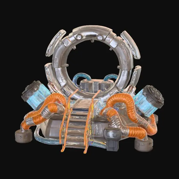 3D model for Futuristic StarGate Dimensinal Portal