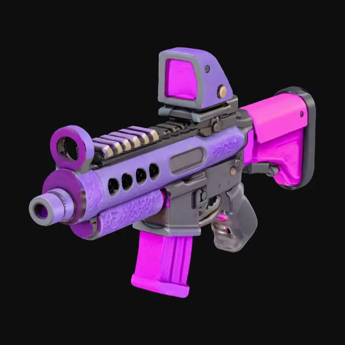 3D model for Colorful Cartoon Rifle